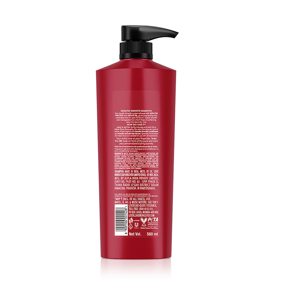 TRESemmé Keratin Smooth Shampoo 580ml + Keratin Smooth Conditioner 190ml