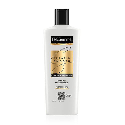Front view of New TRESemmé Keratin Smooth Conditioner 190ml Bottle