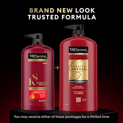 TRESemmé Keratin Smooth Shampoo 1000ml + Mask 300ml + Serum 100ml