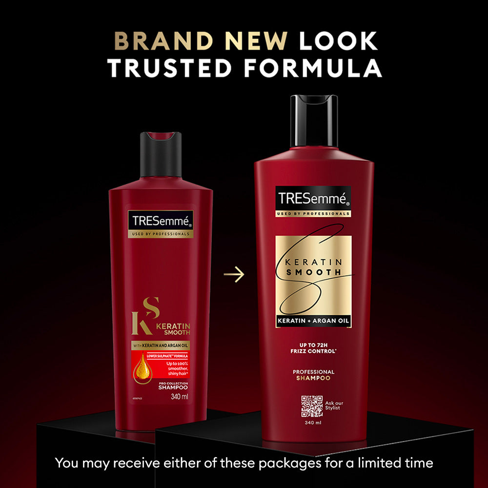 TRESemmé Keratin Smooth Shampoo 340ml + Mask 300ml + Serum 100ml