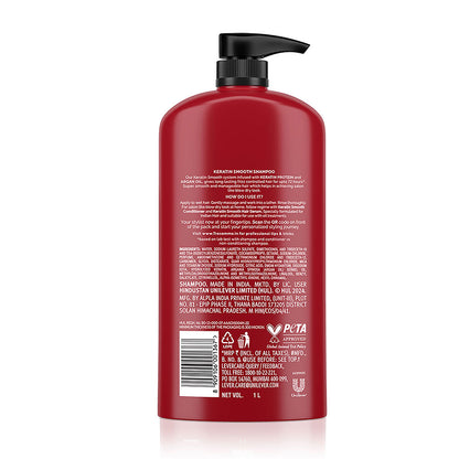 TRESemmé Keratin Smooth Shampoo 1000ml + Conditioner 190ml + Serum 100ml
