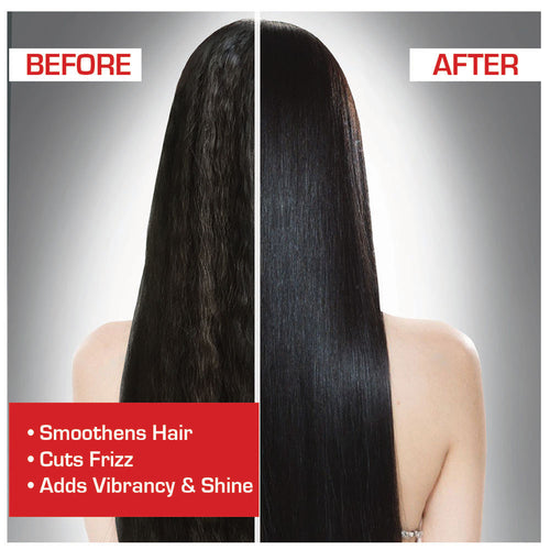 Before and After Image of TRESemmé Keratin Smooth Serum 100ml